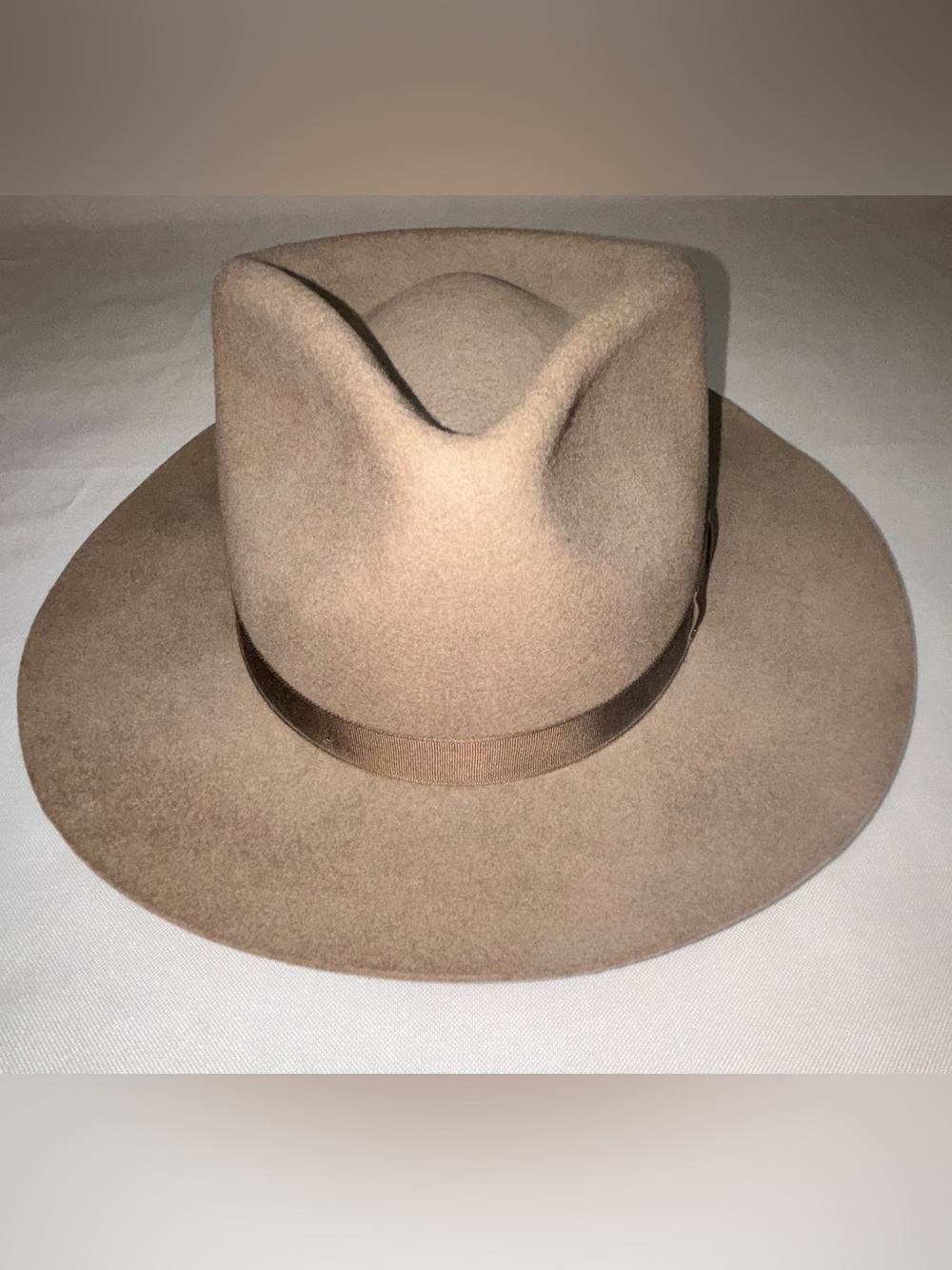 Vintage Country Gentleman 100% Wool Wide Brim Fedora Hat XL Western Boho